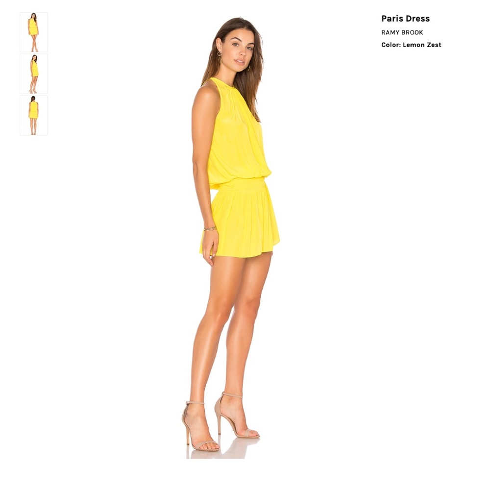 Ramy Brook Paris Dress - yellow - size S - $100